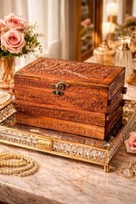 Vintage Hand-Carved Wooden