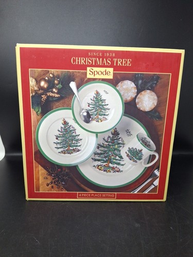 Spode christmas tree - tree, 4-pc