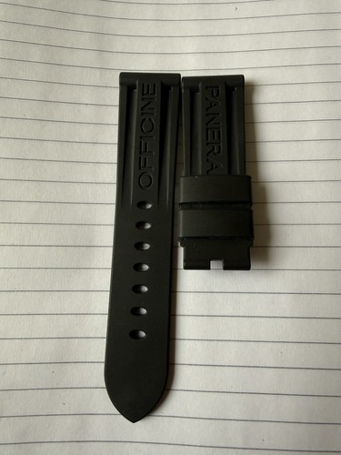 Panerai black rubber strap - panerai,