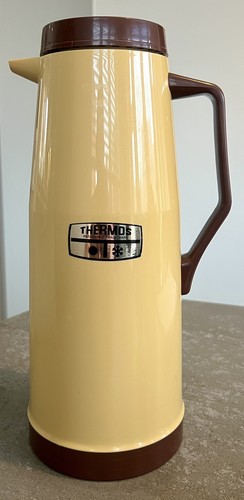 Vintage 1970s thermos flask - vintage,