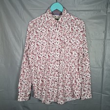 Gabicci Collezione Pattern Shirt Multicolour Mens Medium Smart Formal Pocket