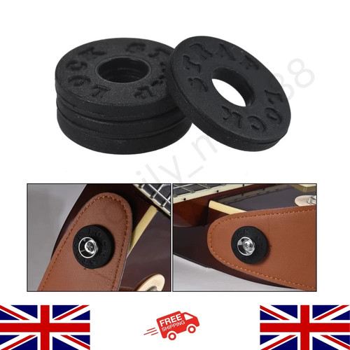 4pcs guitar strap locks rubber - 4pcs,
