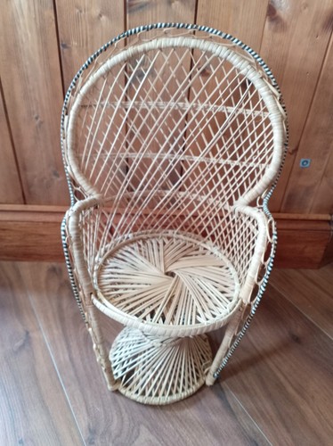 Small rattan peacock chair - rattan,