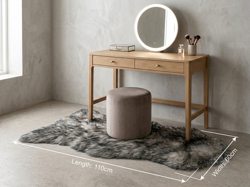 Sheepskin rug fluffy beige - fluffy,