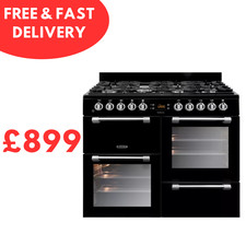 Leisure CK100G232K Cookmaster 100cm 7 Burners A+/A Black Gas Range Cooker