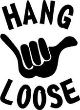 Hang Loose stickers for