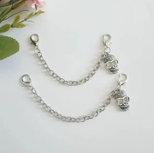 2pcs Skull Head Pendant Shoe