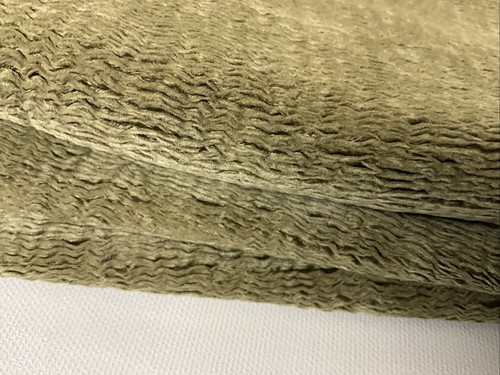 Olive green textured sueded - textured,