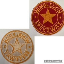 Rare Vintage Wimbledon Speedway Motorcycle Racing 2.75” Embroidered Patch