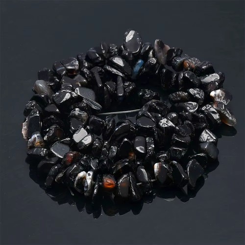 Natural stone chip beads - stone,