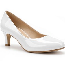 WOMENS LADIES LOW KITTEN HEEL