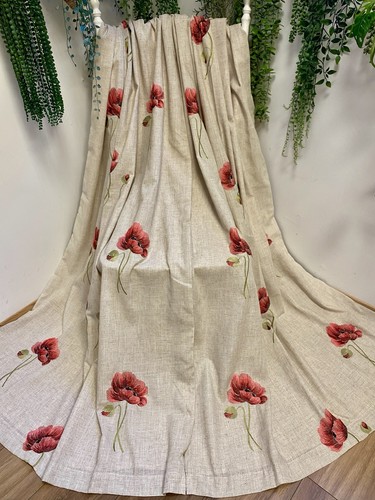 Oatmeal red embroidered - red,