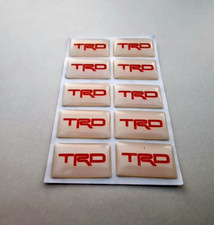 10x TRD 3D Domed Badge Logo