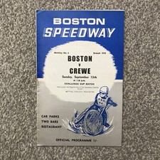 Boston V Crewe Speedway