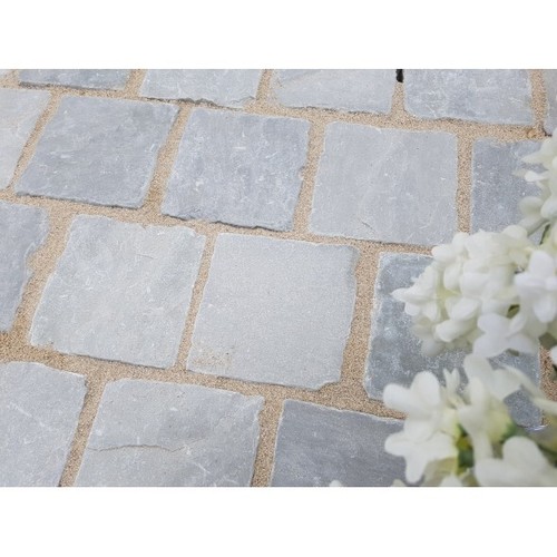 Silver grey tumbled hand cut - grey,