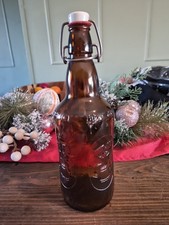 Vintage French Brown Glass