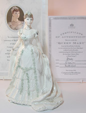 Coalport Royal Brides 9" Figurine Queen Mary 100th Anniversary + Cert Excellent