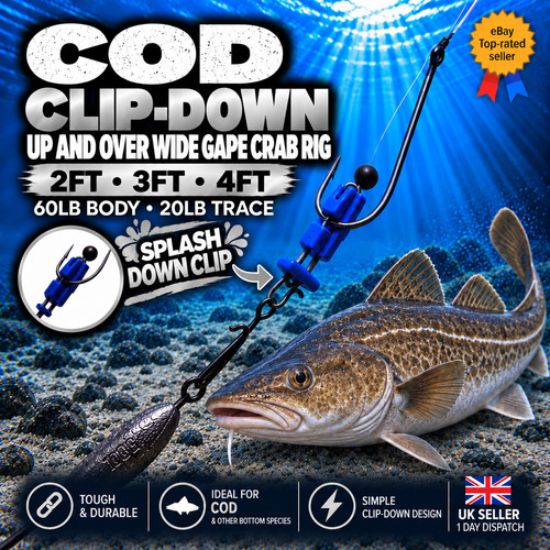 Sea rigs cod clip down - cod,