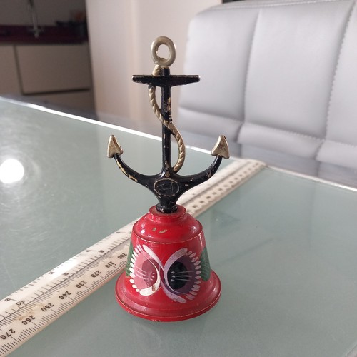 Vintage bargeware hand bell - vintage,