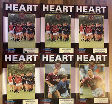 Heart of Midlothian HMFC Hearts FC 1991-1992 12 Home Scottish Premier Programmes