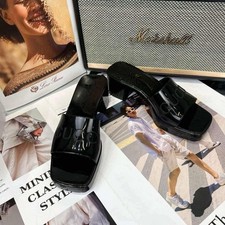 Gucci Sandal Rubber Black Size 39 New With Box