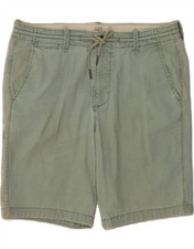 HOLLISTER Mens Classic Fit Casual Shorts W32 Medium Green Cotton DR08