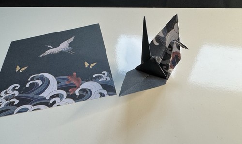 Japanese origami cranes set - japanese,