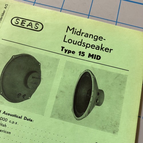 Vintage seas fabrikker speaker - fabrikker,