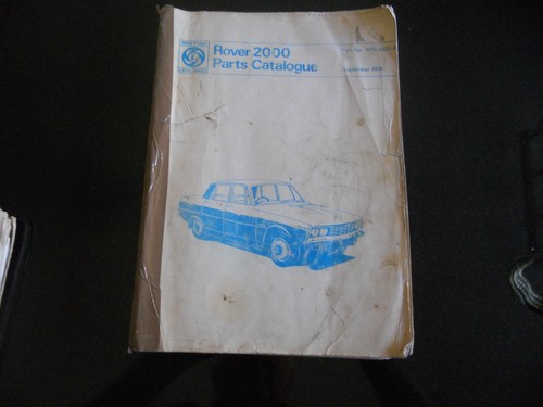 Rover 2000 parts catalogue