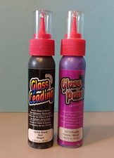 M11-- 2 bottles of glass paint