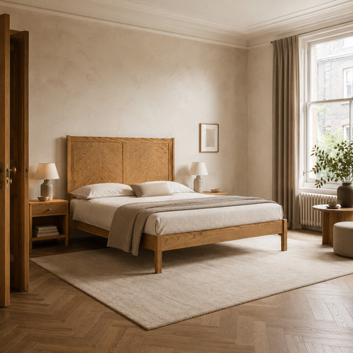 Double bed frame haven smoked - bed,