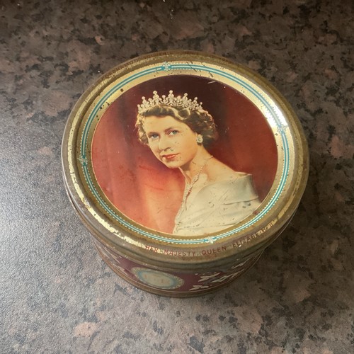 Old coronation sweet tin - old,
