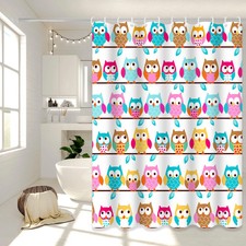Childlike Owl Shower Curtain