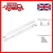 Smooth-Glide Metal Drawer Runners 450mm - Support Up to 20kg Capacity