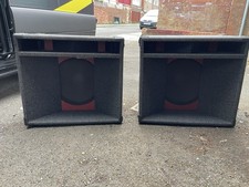 Custom Sound Bass Bin Sub Woofer Speakers Band DJ PA Studio