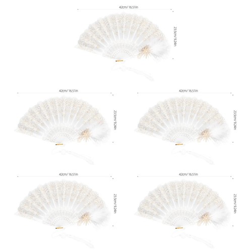 5pcs palace hand fan - hand,