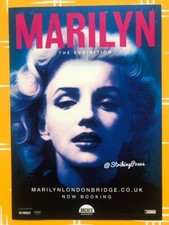 Marilyn Monroe Flyer UK Exhibition London Bridge 2024 RARE