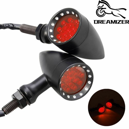 Motorcycle led black bullet - led,