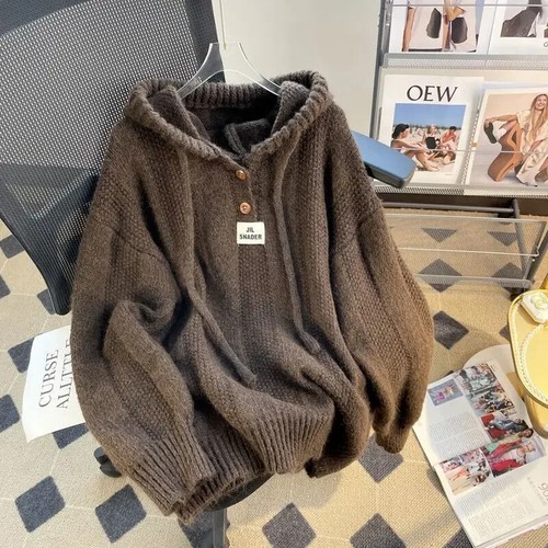 Women korean style hooded - style,