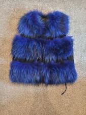 Doré london three row racoon fur gilet