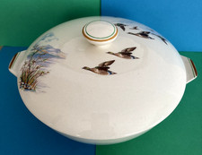 Vintage c1945+ Retro Alfred Meakin Vegetable Tureen & Lid Flying Ducks ????