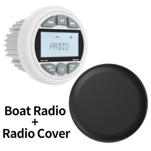 White marine stereo - white, radio