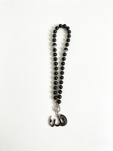 Allah black bead - black, car