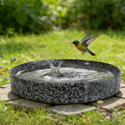 Stone bird bath inch - stone, 10