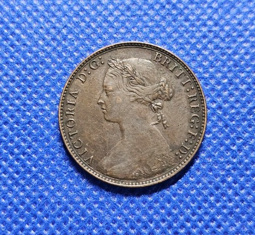 1875 halfpenny victoria - 1875,