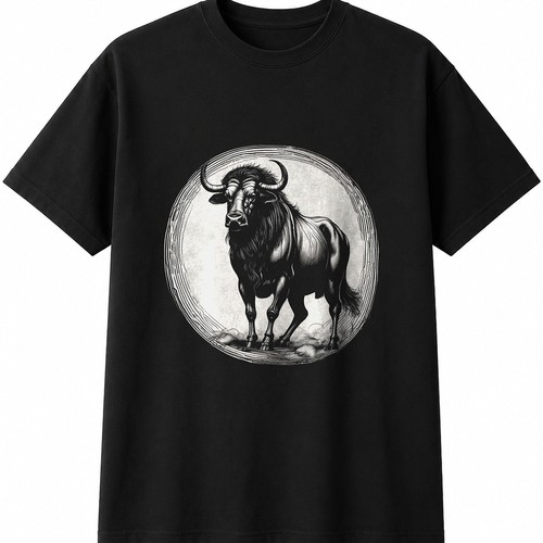 Detailed wildebeest wildlife - detailed,