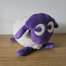 Ewan the Dream Sheep Purple Comforter Soft Toy Light Sound Sleep Aid