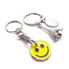 Eiffel Tower Metal Keyring &
