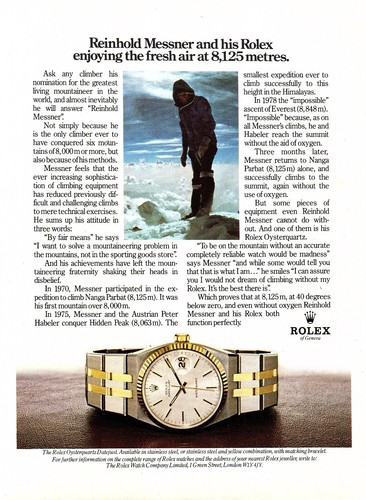 1980 advert rolex oysterquartz - 1980,