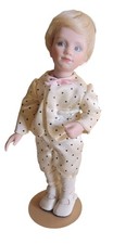 9" Porcelain Doll  Blonde Hair